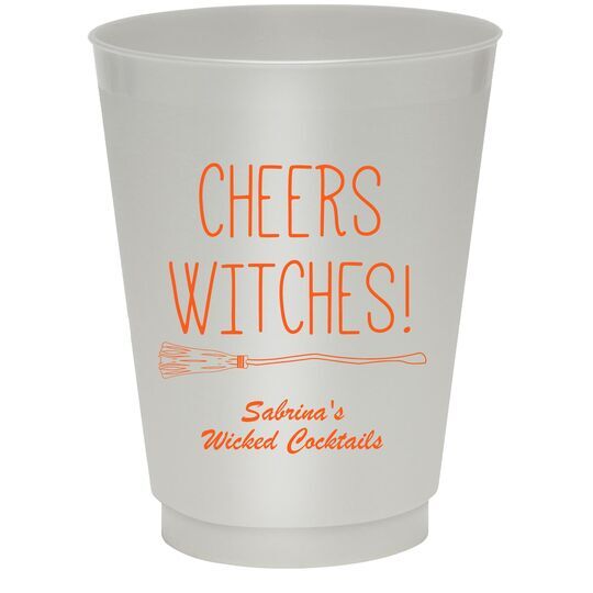 Cheers Witches Halloween Colored Shatterproof Cups